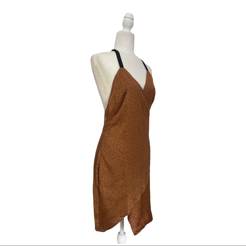 LèRumi Gene Tan Spot Mini Dress NWT - Picture 3 of 11